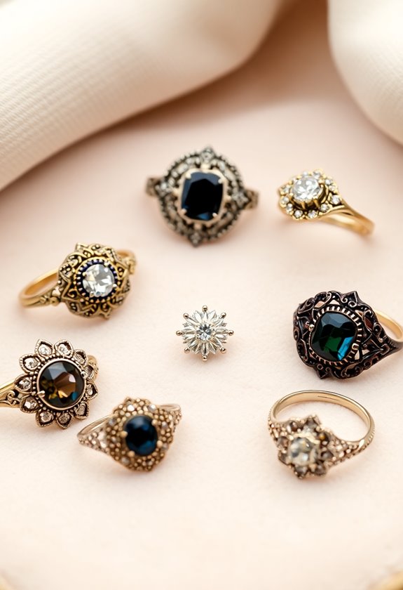 unique vintage wedding rings