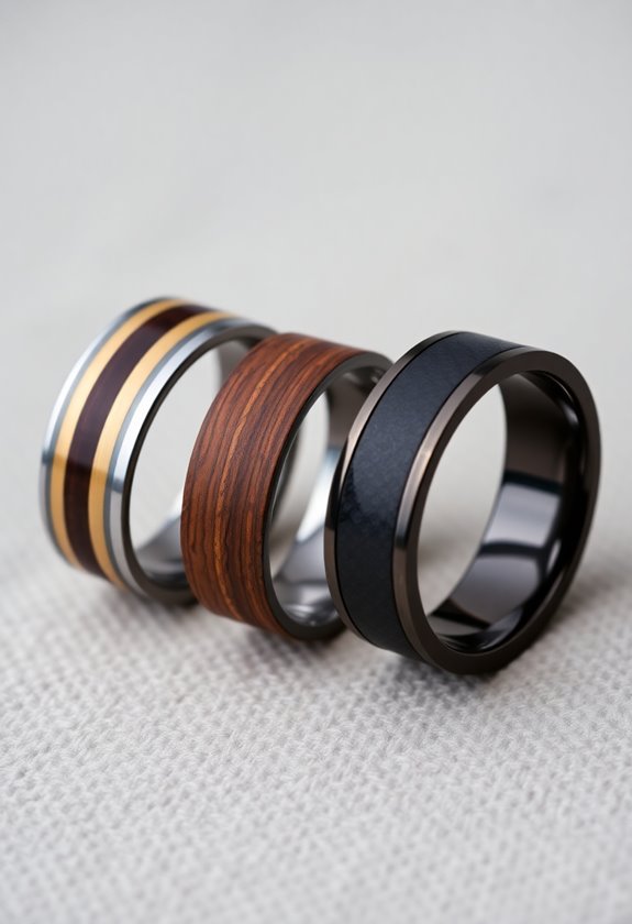 unique wedding band materials