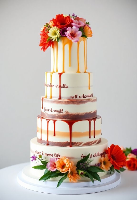 unique wedding cake flavors