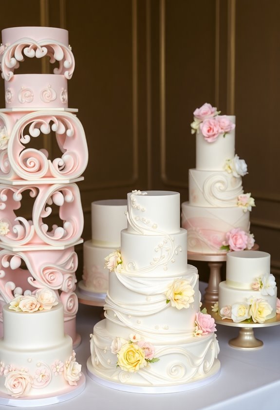 unique wedding cake shapes