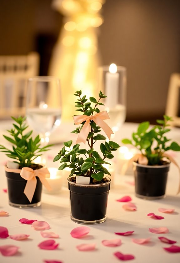 unique wedding favor plants