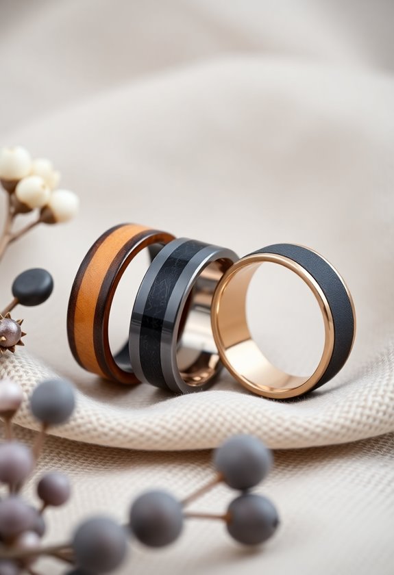 unique wedding ring materials