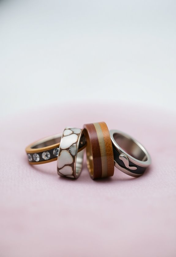 unique wedding ring materials