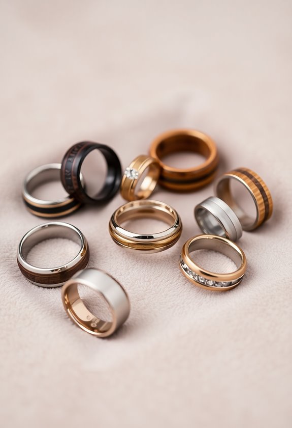 unique wedding ring materials