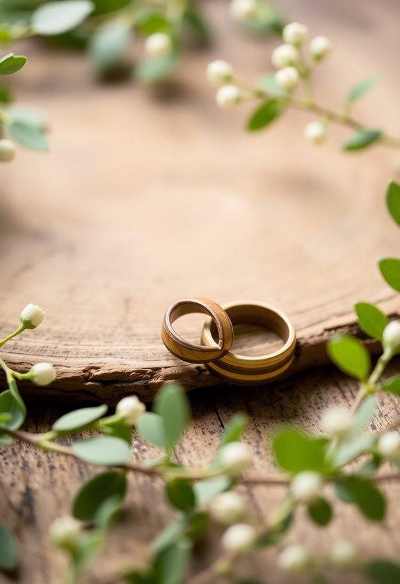 unique wooden wedding rings