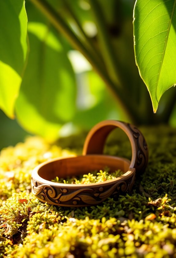 unique wooden wedding rings