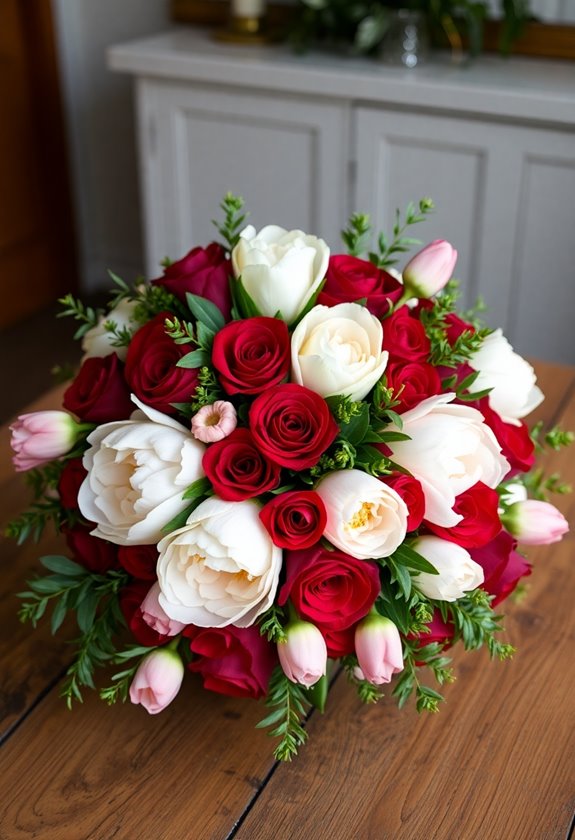 valentine s day wedding flowers