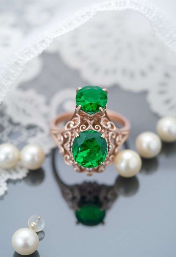 vibrant colorful gemstone rings