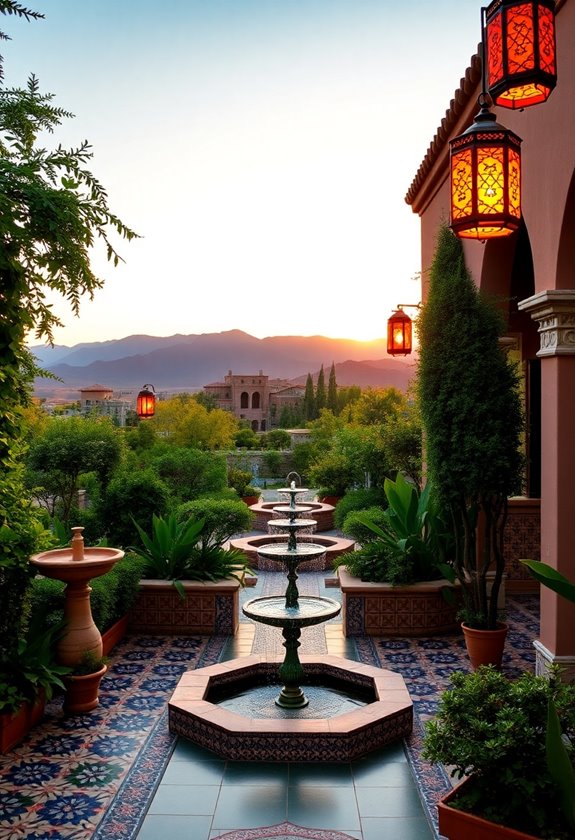 vibrant exotic wedding oasis