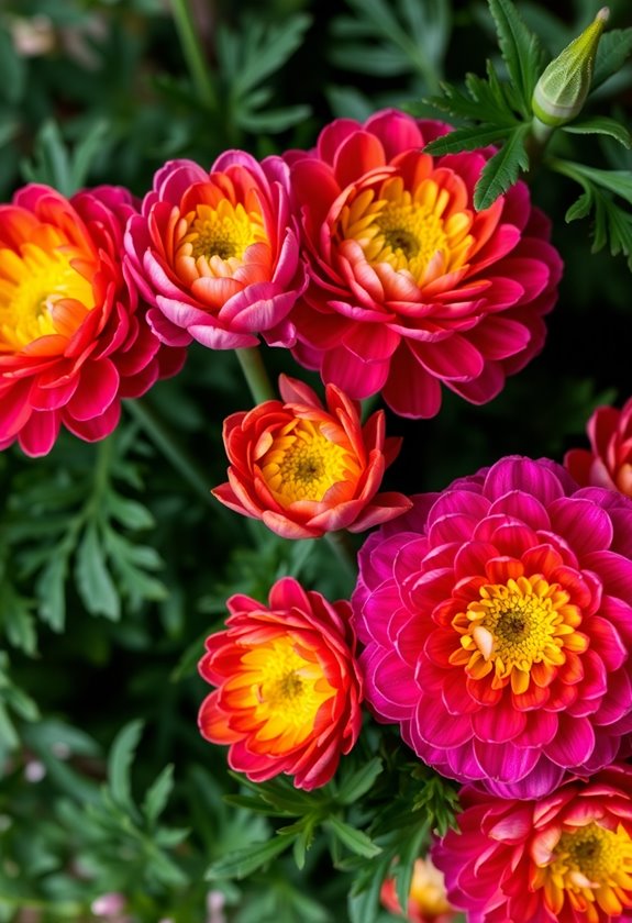 vibrant ranunculus wedding bouquet