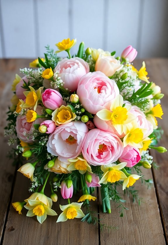 vibrant seasonal floral arrangements