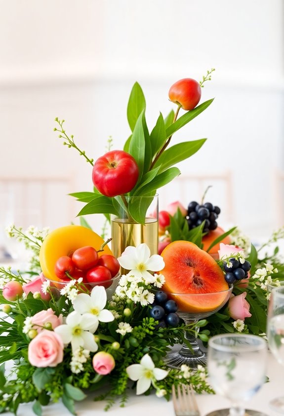 vibrant seasonal fruit displays