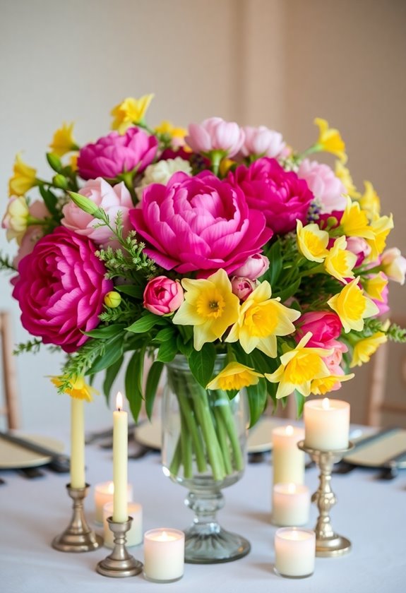 vibrant spring floral arrangements
