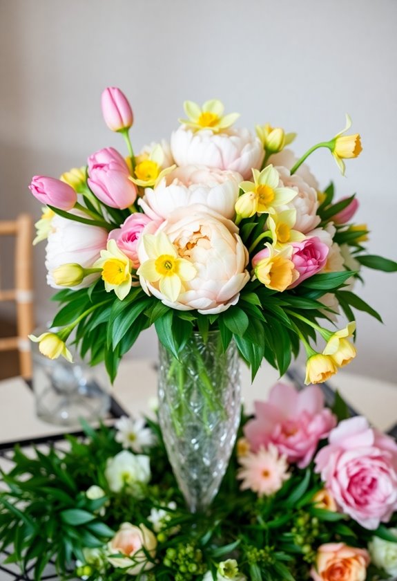 vibrant spring wedding centerpieces