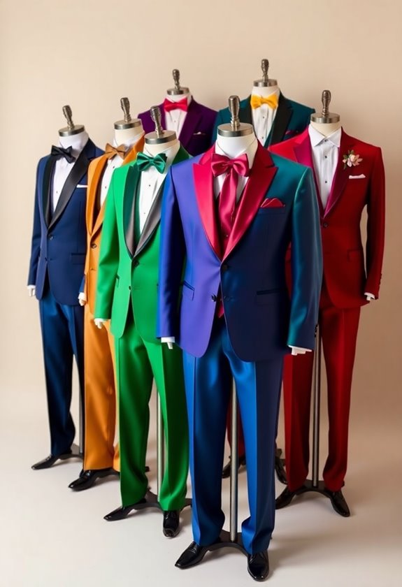 vibrant tuxedos for weddings
