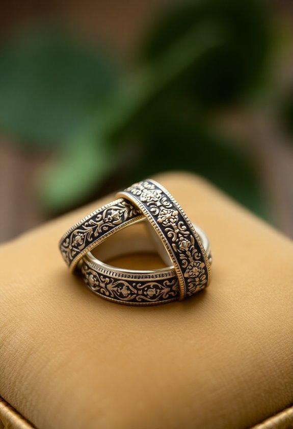 victorian inspired wedding bands