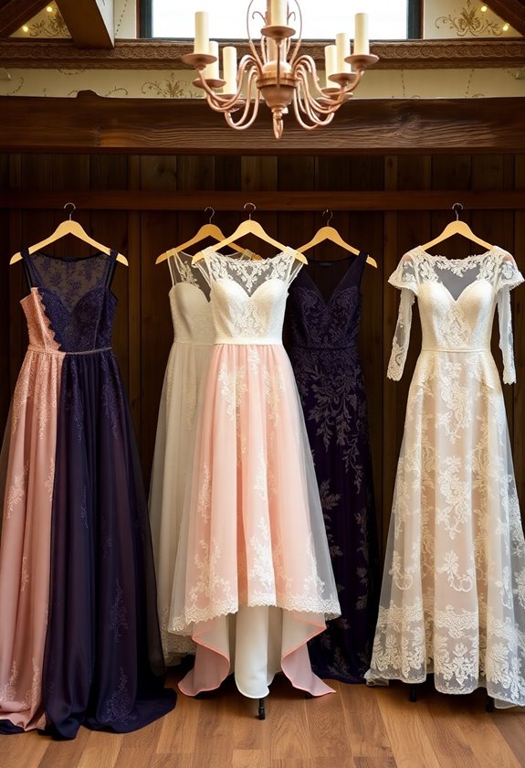 vintage inspired wedding color palette