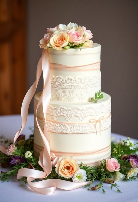 vintage lace and ribbons