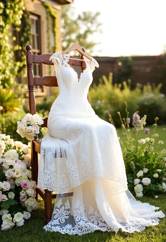 vintage lace bridal elegance