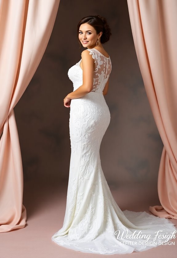 vintage mermaid wedding gown