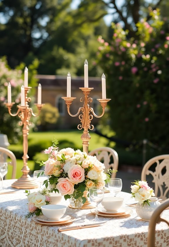 vintage romance wedding details