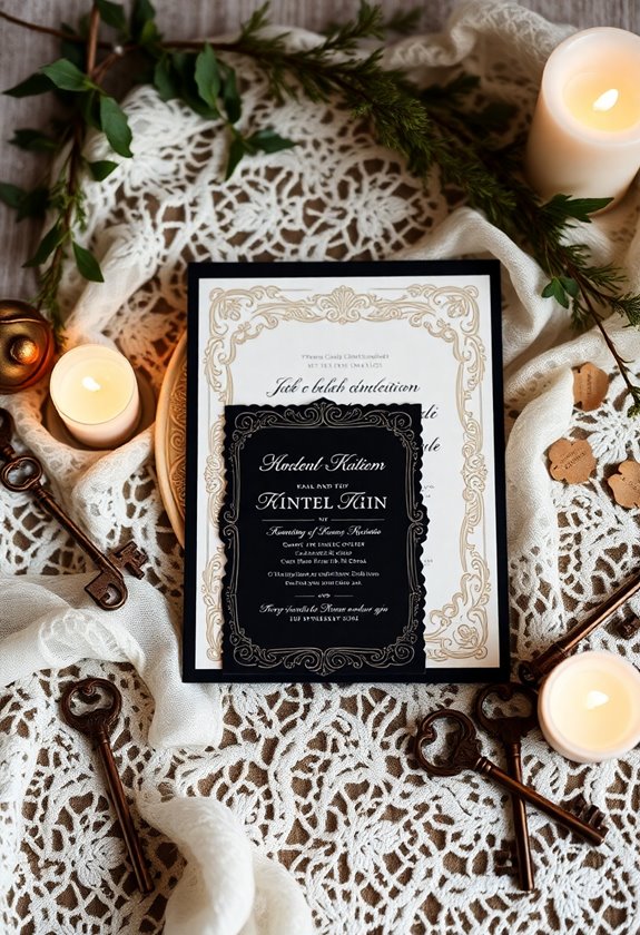 vintage wedding invitation ideas