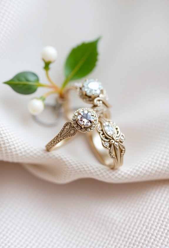 vintage wedding ring charm