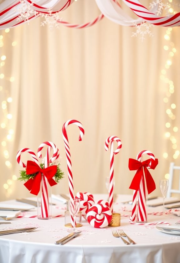 whimsical candy cane elegance