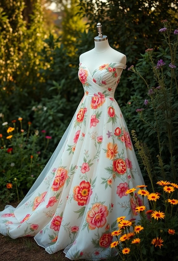 whimsical floral bridal gowns