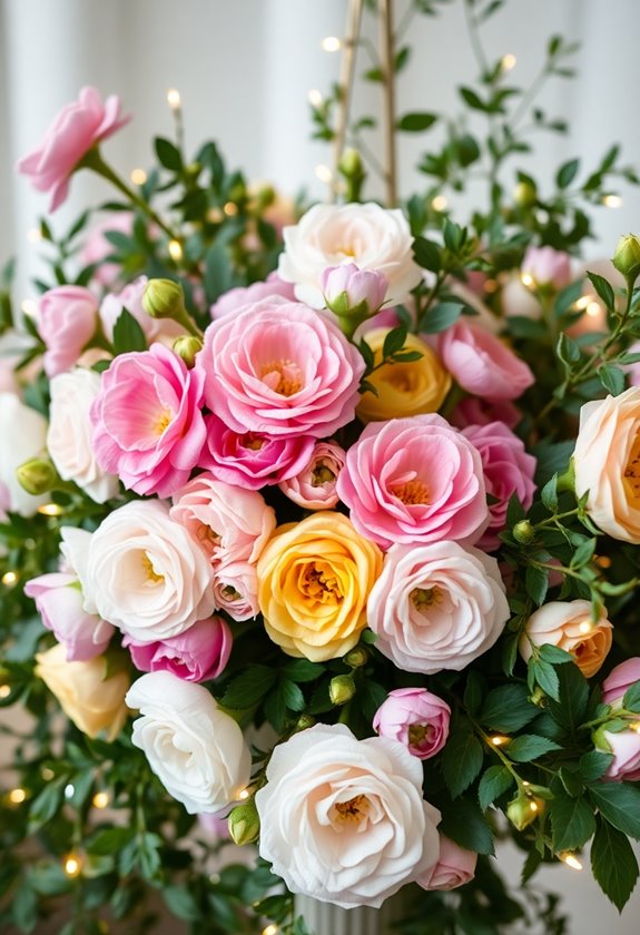 whimsical ranunculus wedding flowers