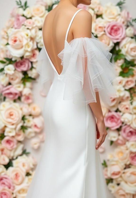 whimsical ruffled sleeve elegance