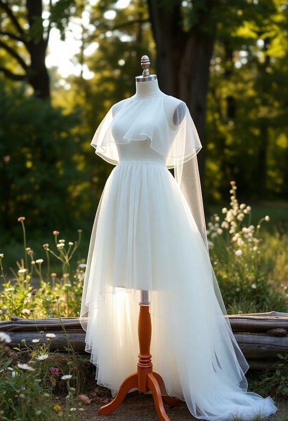 whimsical tulle overlay dress