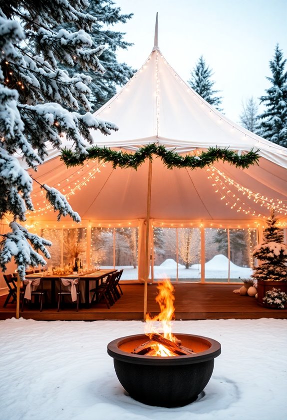 winter wedding backup plans