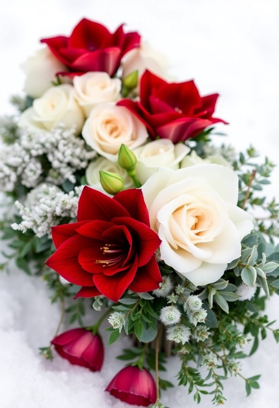 winter wedding floral designs
