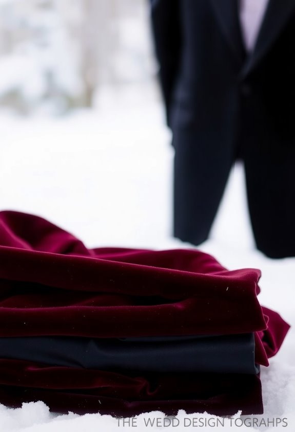 winter wedding tuxedo fabrics