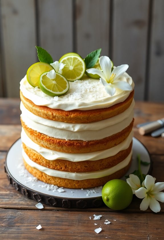 zesty key lime cake