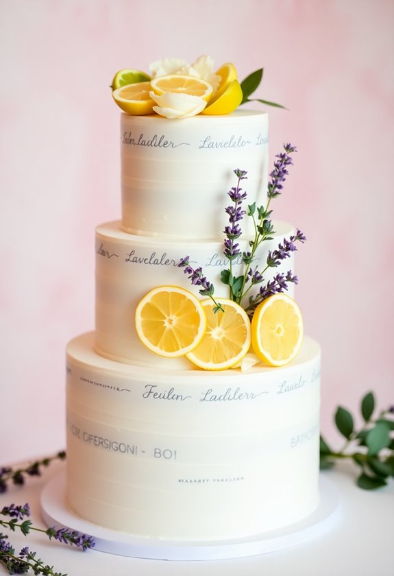 zesty lemon lavender cake