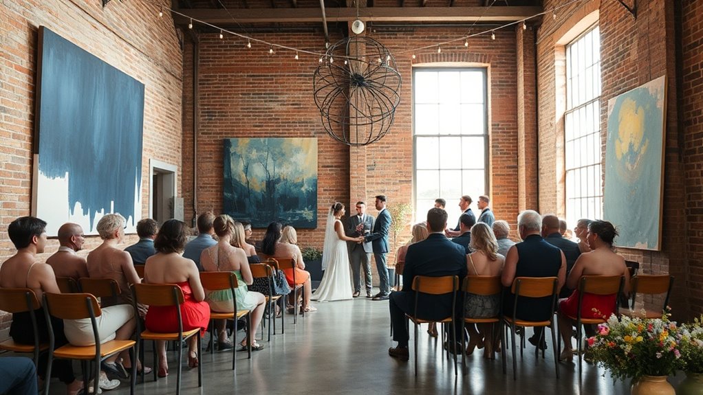 gallery venues with built in artwork