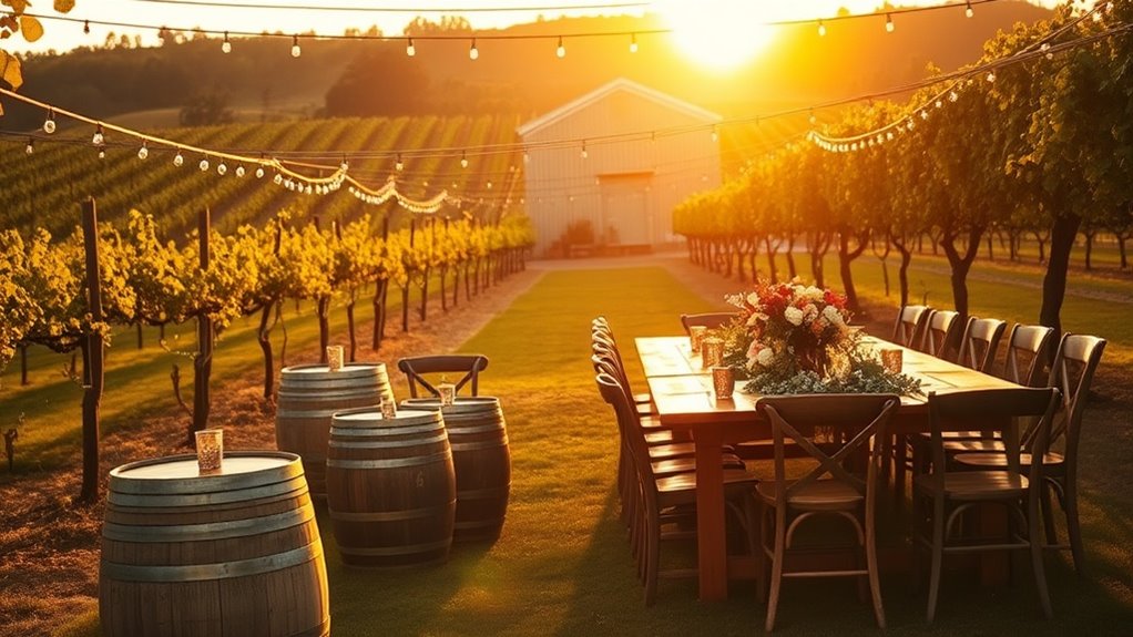 vineyard brewery wedding cost savers